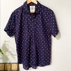 SWC Men’s Short Sleeve Button Down Bear Print